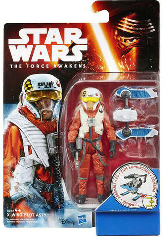 Star Wars The Force Awakens X-Wing Pilot Asty 3 3/4 Inch Figure