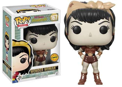 Funko Pop! Heroes DC Bombshells Wonder Woman Chase Version #167 – Sun City  Collectibles