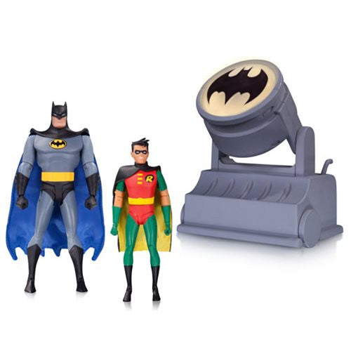 DC Collectibles Batman The Animated Series Batman and Robin with Bat-Signal