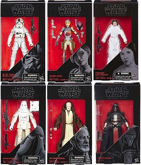 Star Wars The Black Series 6 Inch Wave 9 Case of 6 Action Figures