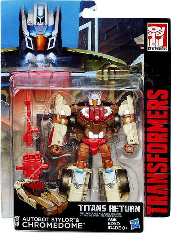 Autobot Stylor & Chromedome from Transformers Generations Titans Return Deluxe Class Wave 2
